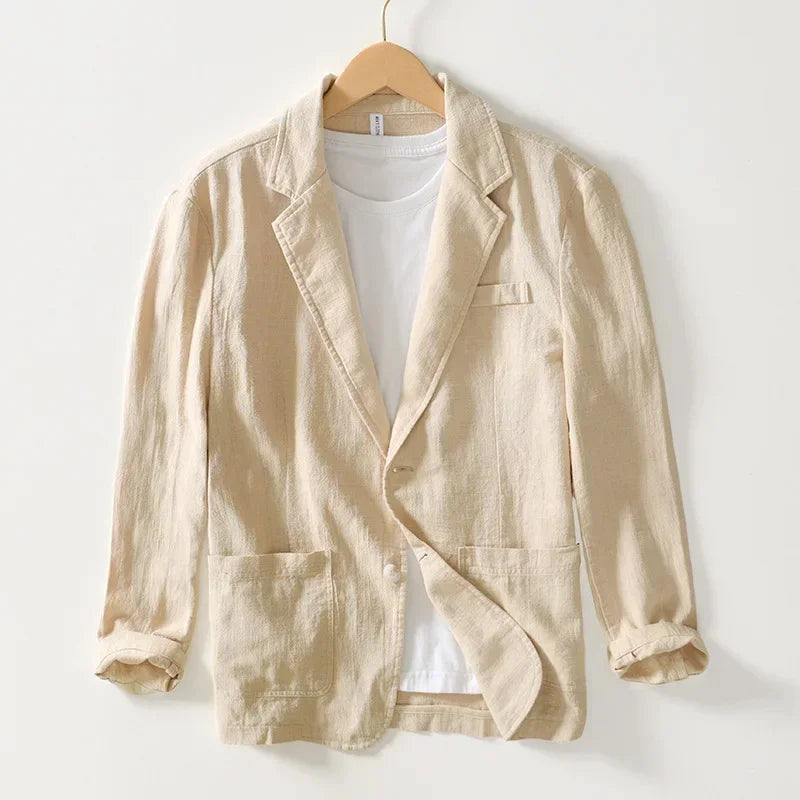 Blazer en coton et lin Palm Springs
