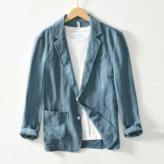 Blazer en coton et lin Palm Springs