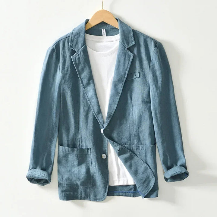 Blazer en coton et lin Palm Springs