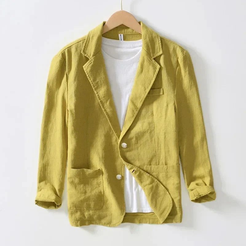 Blazer en coton et lin Palm Springs